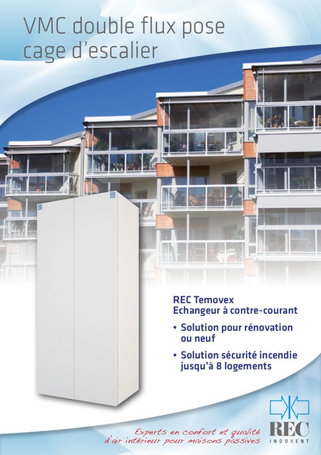 VMC DF pose cage escalier VMC double flux pose cage d'escalier